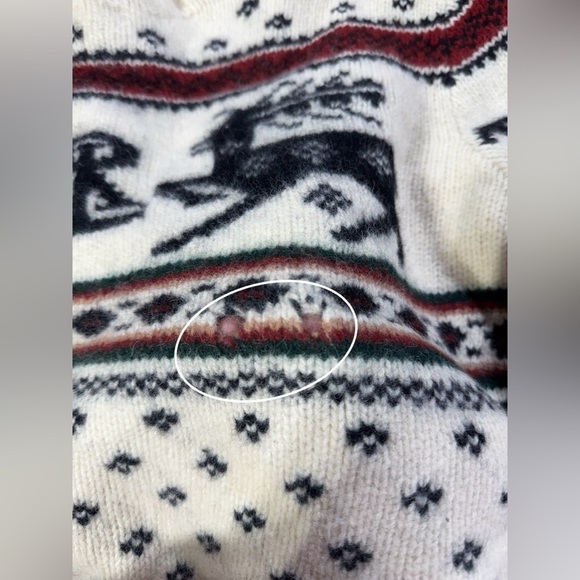 Vintage Polo Ralph Lauren 100% Lambs Wool Hand Knit Sweater - Picture 5 of 6